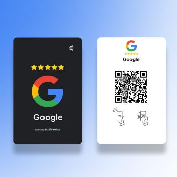 NFC Google Review PVC Card  3 in 1 Combo