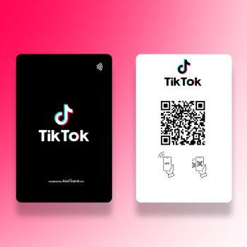 Tiktok NFC SMart Card with Qr Code